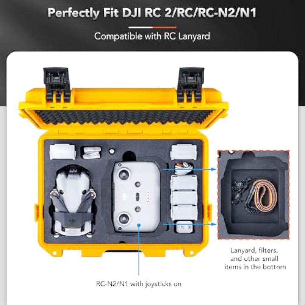 Lykus Titan MM410 Waterproof Hard Case for DJI Mini 4 Pro & Mini 3