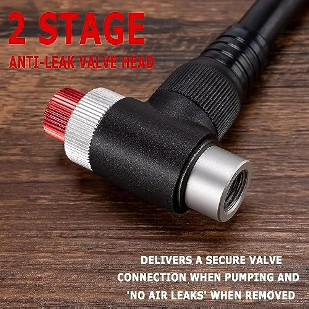 Jolof Store High Pressure Shock Pump – 300 PSI MTB Fork & Tyre Pump