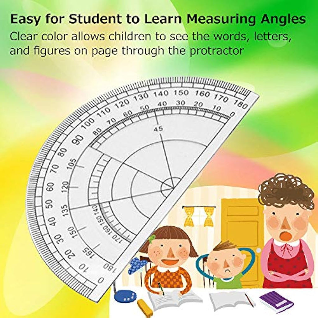 Tuloka 10pcs Geometry Math Set – Drafting Compasses and Rulers Kit