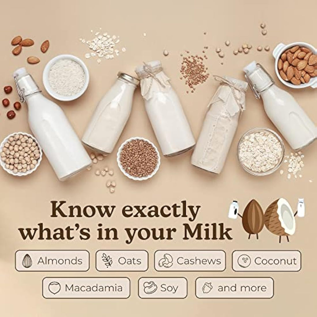 Almond Cow Plant-Based Nut Milk Maker Machine - 5-6 Cup Capacity, 220V