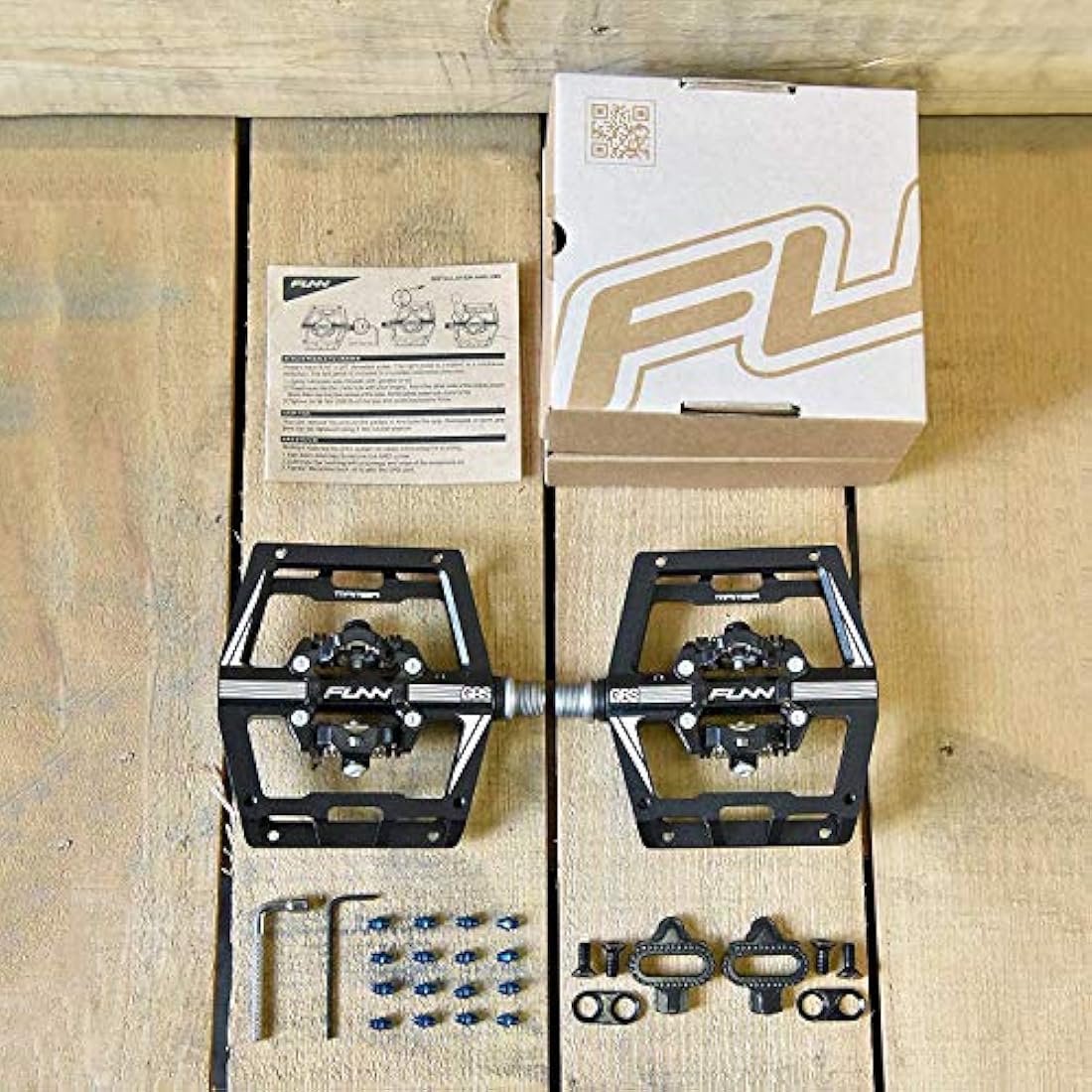Funn Mamba Clipless MTB Pedals – Double Sided SPD Compatible Alloy