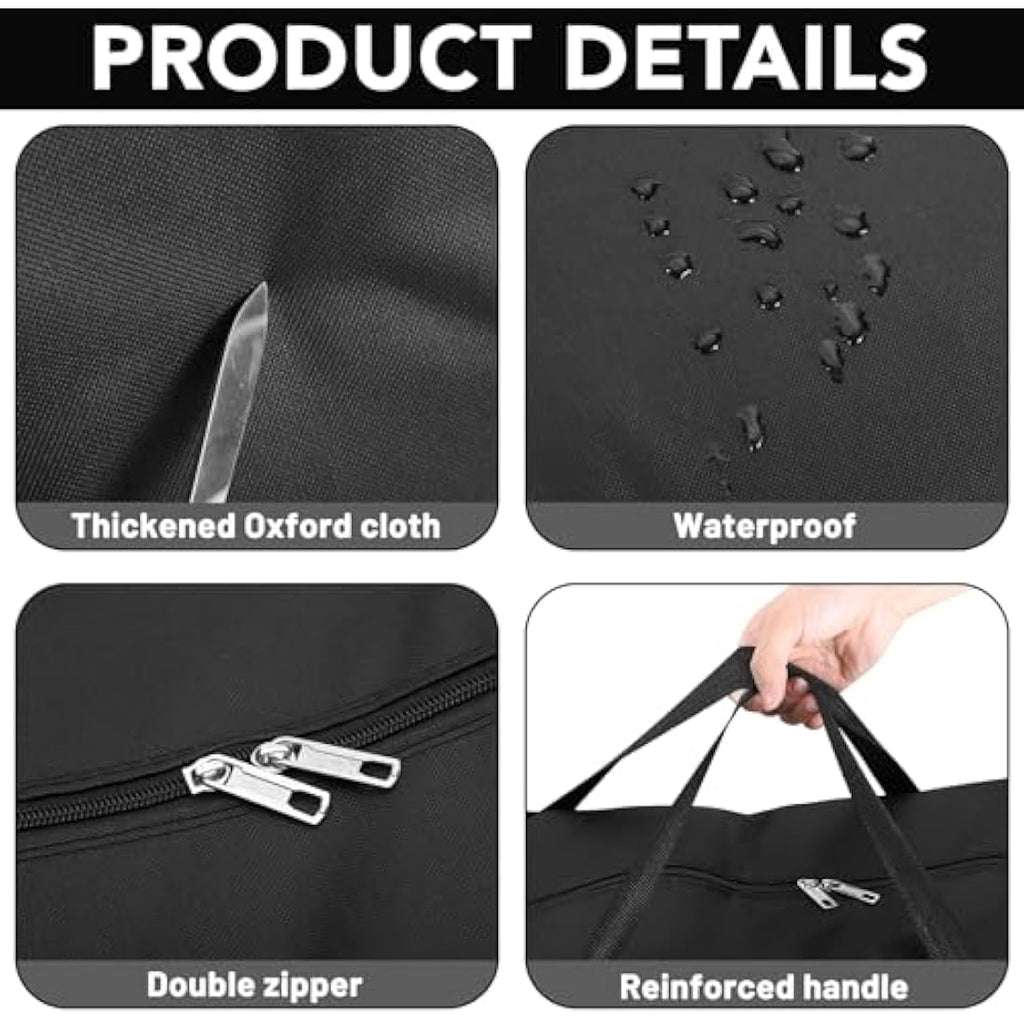 4 Pcs 120L Large Moving Bags | Waterproof Oxford Storage Totes