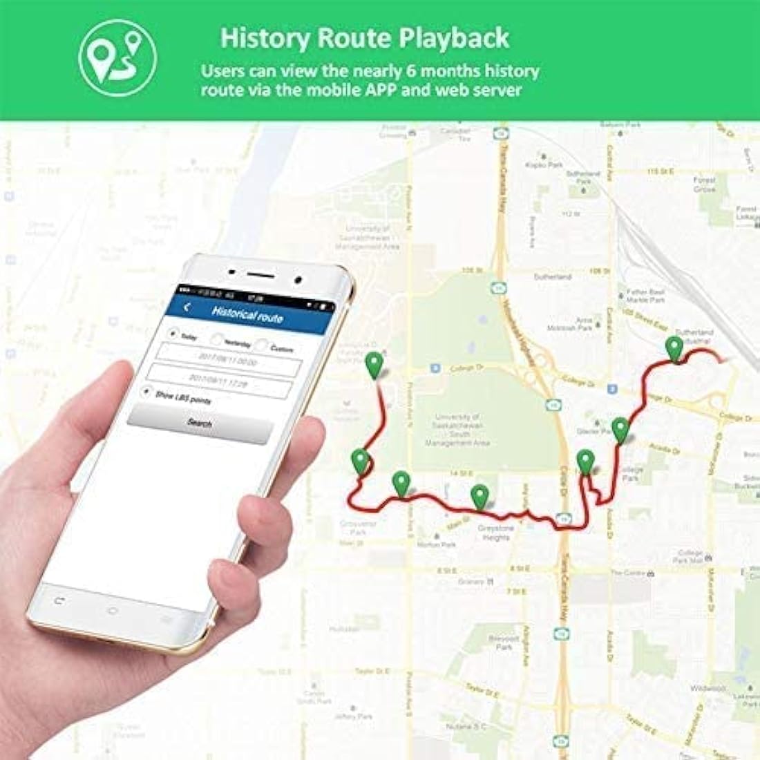 Zeerkeer Mini GPS Tracker | Portable Real-Time Vehicle & Personal Locator