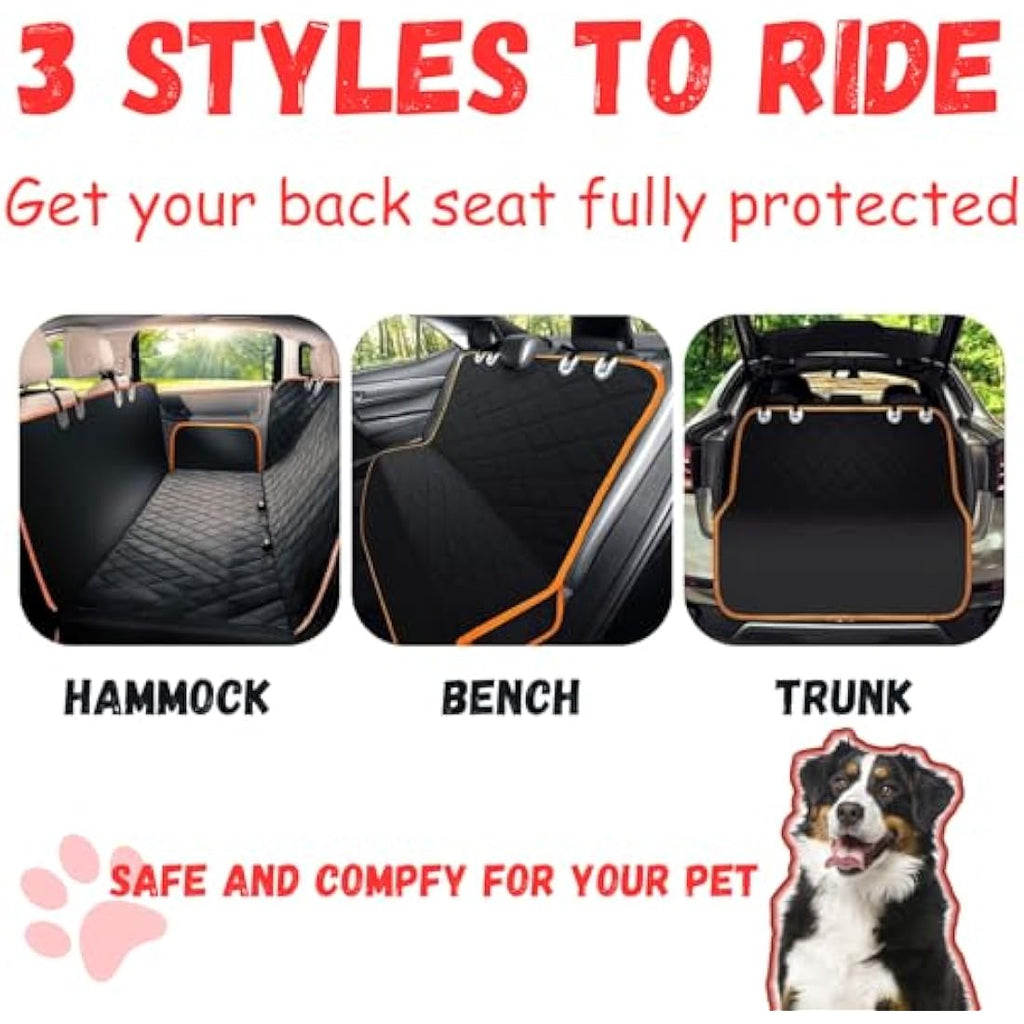 Jolof Store Dog Car Seat Cover – Waterproof Non-Slip Hammock for SUV & Truck
