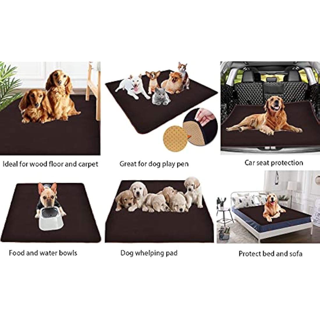 Washable Dog Pee Pads – 152x152 cm Reusable Waterproof Mat