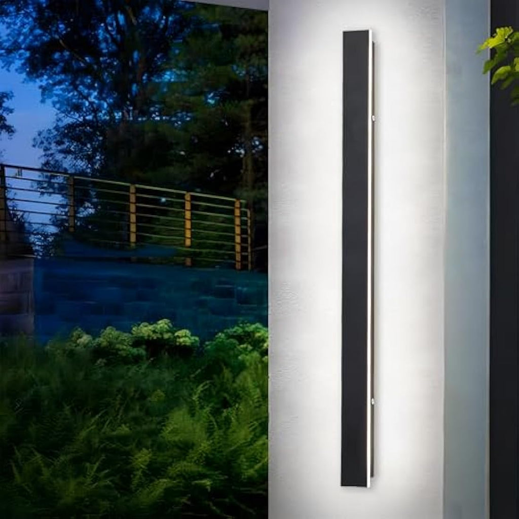 ZTWLEED 115CM LED Outdoor Wall Light | IP65 Waterproof 6000K Metal Sconce