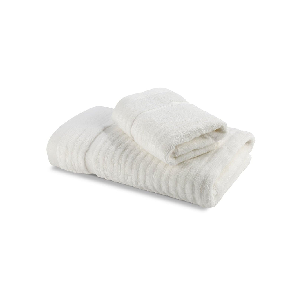 Caleffi Stripe Guest Towel, Cotton, Cream, Standard, 73856 - image 1