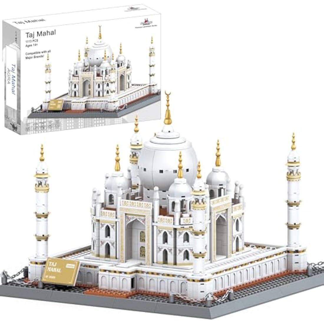 Taj Mahal Building Block Set – 1,113 Piece Architecture Kit