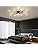 Modern Firework LED Ceiling Light – Black Semi Flush Mount