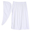 Dioche Women's Microfiber Bath Wrap Towel and Hair Drying Cap Set