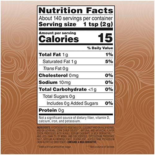 Coffee Mate Sugar Free Chocolate Powdered Coffee Creamer – 289 g