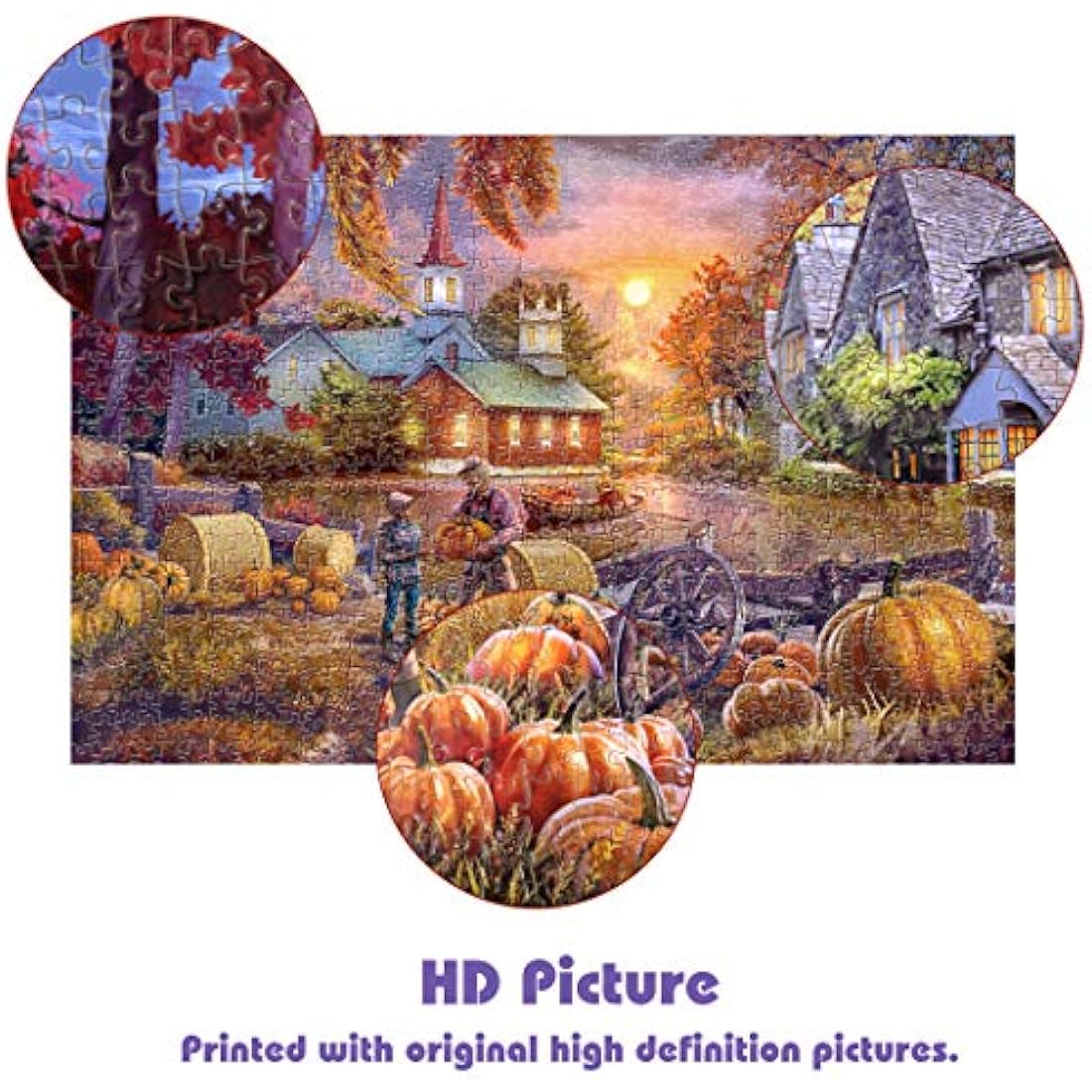 Tektalk 1000 Piece Jigsaw Puzzles for Adults – Harvest Landscape Design