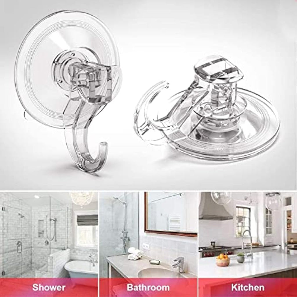 Elegear Heavy Duty Suction Hooks | Reusable Vacuum Sucker for Shower, 2 Pack