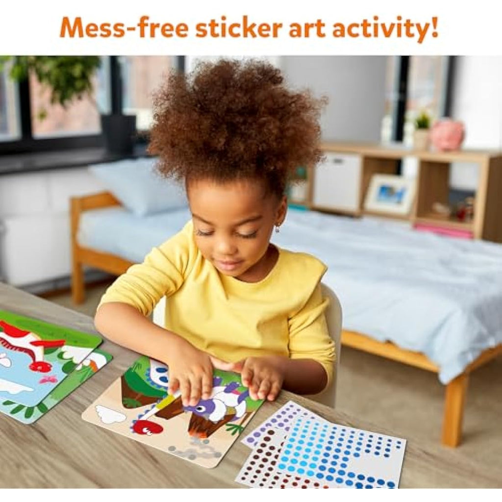Skillmatics Dot It Dinosaur Sticker Art Kit – Mess-Free DIY Craft for Kids