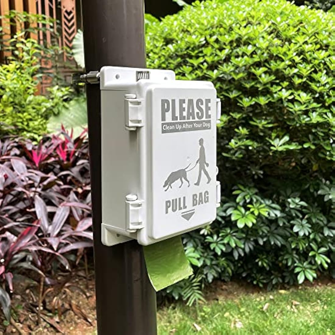 Waterproof Dog Poop Bag Dispenser – Wall Mounted Outdoor ABS
