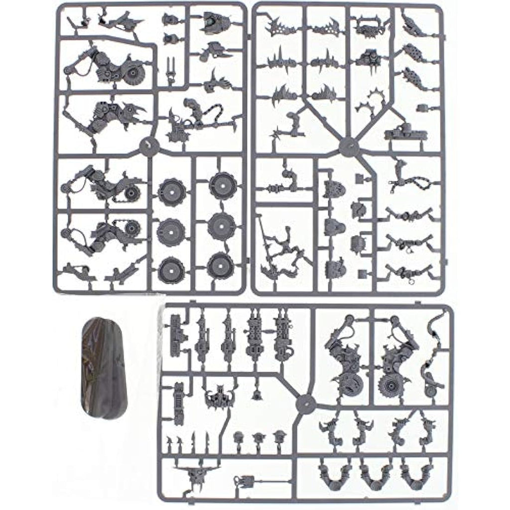 Warhammer 40k Games Workshop Ork Warbiker Mob Miniature Painting Set