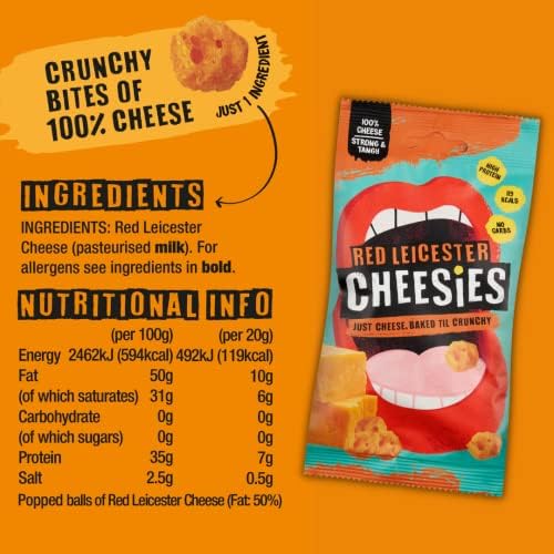 Cheesies Variety Pack – 100% Baked Cheese Keto Snacks (24 x 20g)