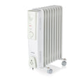 Warmlite 2000W 9-Fin Oil Filled Radiator with Timer – White