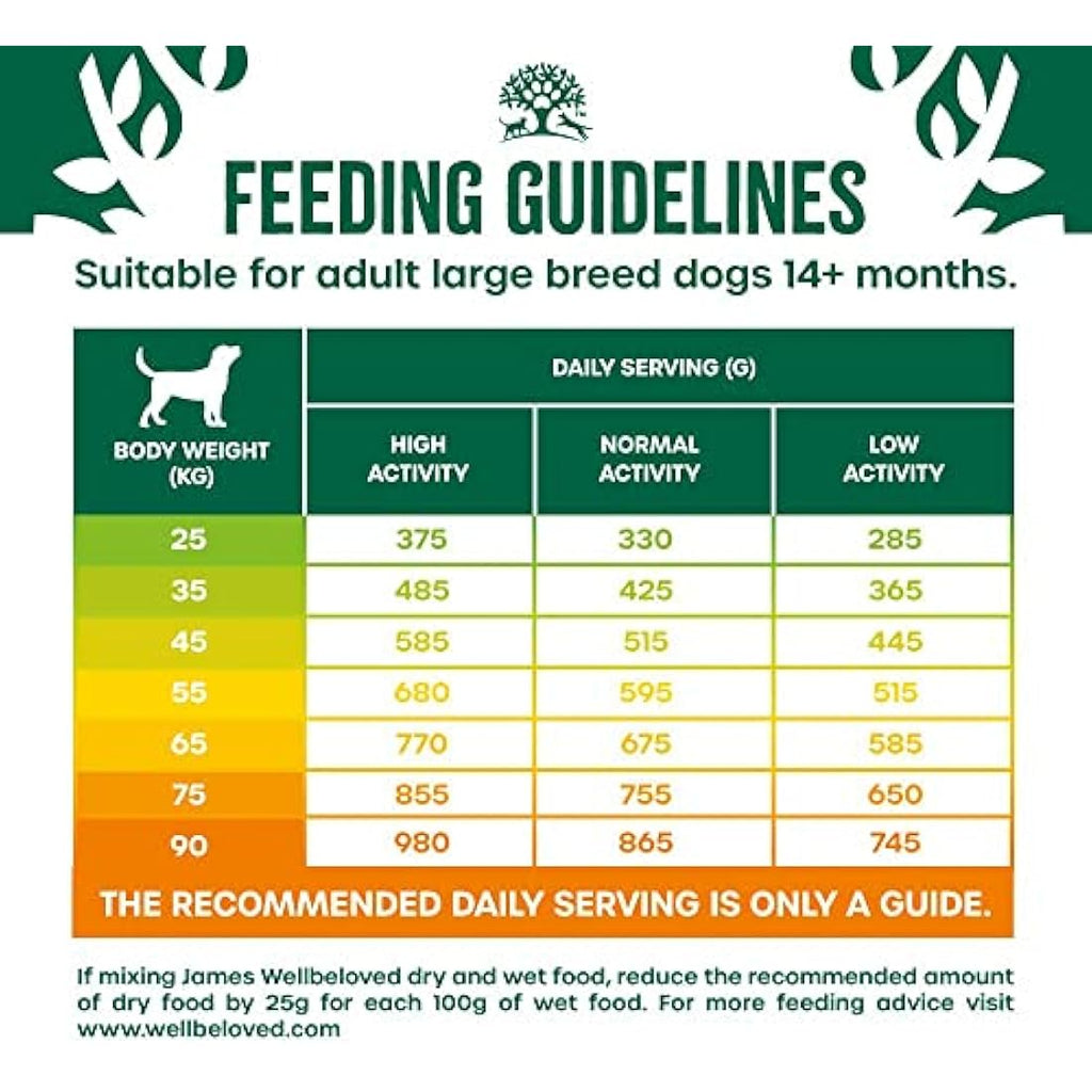 James Wellbeloved Adult Large Breed Turkey & Rice Dry Dog Food - 15kg