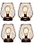 TRIROCKS Set of 4 Battery Operated Table Lamps | Vintage Metal Lanterns