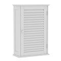 Bath Vida Bathroom Cabinet Single Door Shutter Wall Mounted Storage, White - image 1