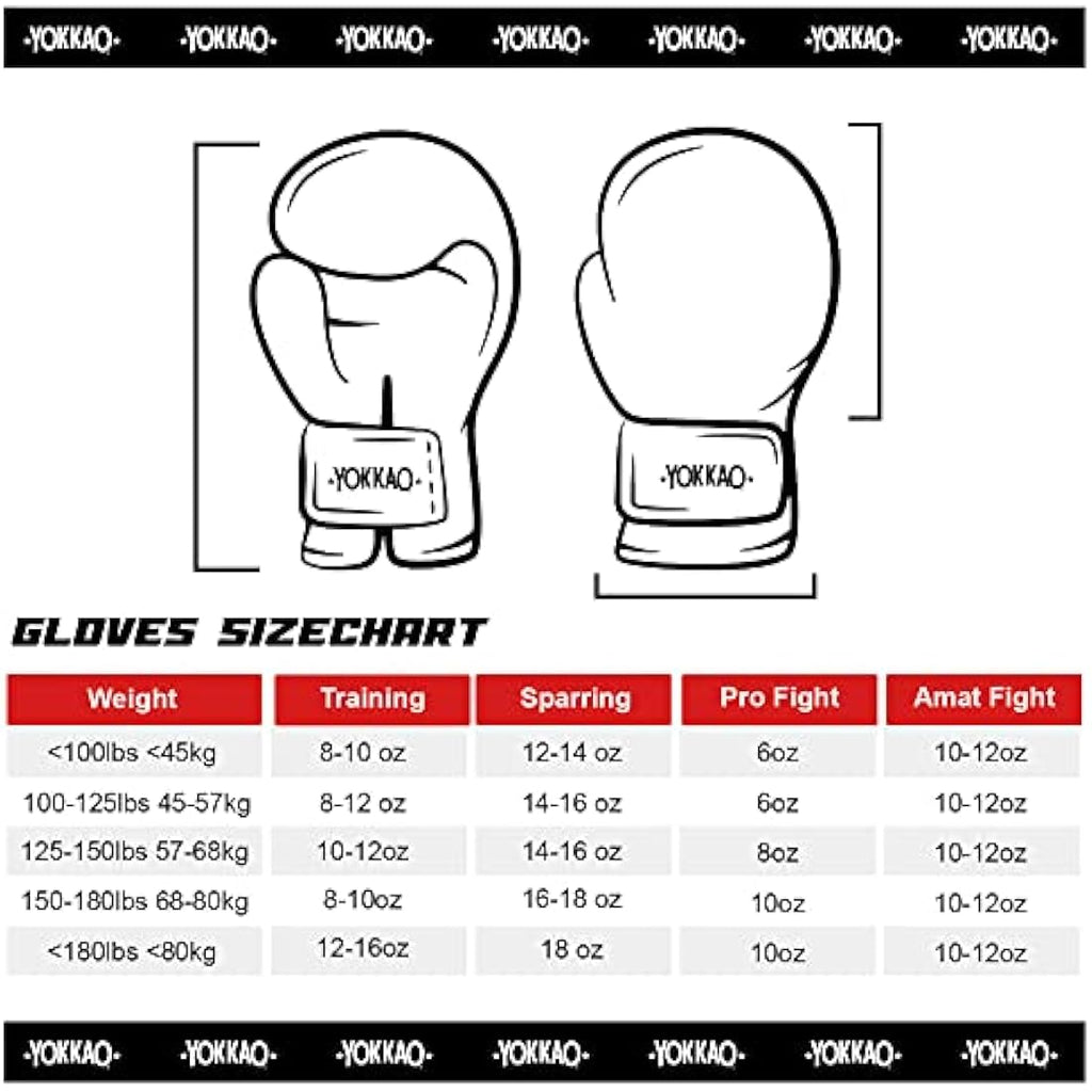 YOKKAO Premium Leather Muay Thai Boxing Gloves | Training & Sparring