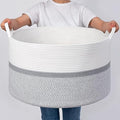 Jolof Store XXXL Cotton Rope Laundry Basket | Large Woven Storage Hamper