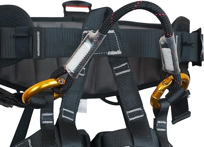 Tree Climbing Harness | Padded Half Body Safety Belt for Arborists