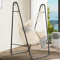 YITAHOME Hammock Chair with Stand | White Steel Frame Swing for Patio