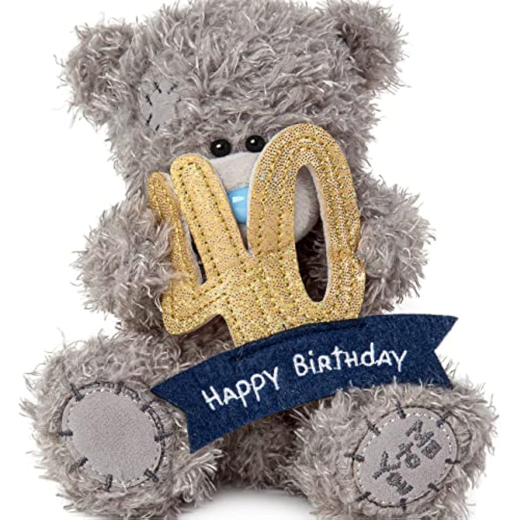 Me to You Tatty Teddy 40th Birthday Plush Bear – 15cm Keepsake Gift