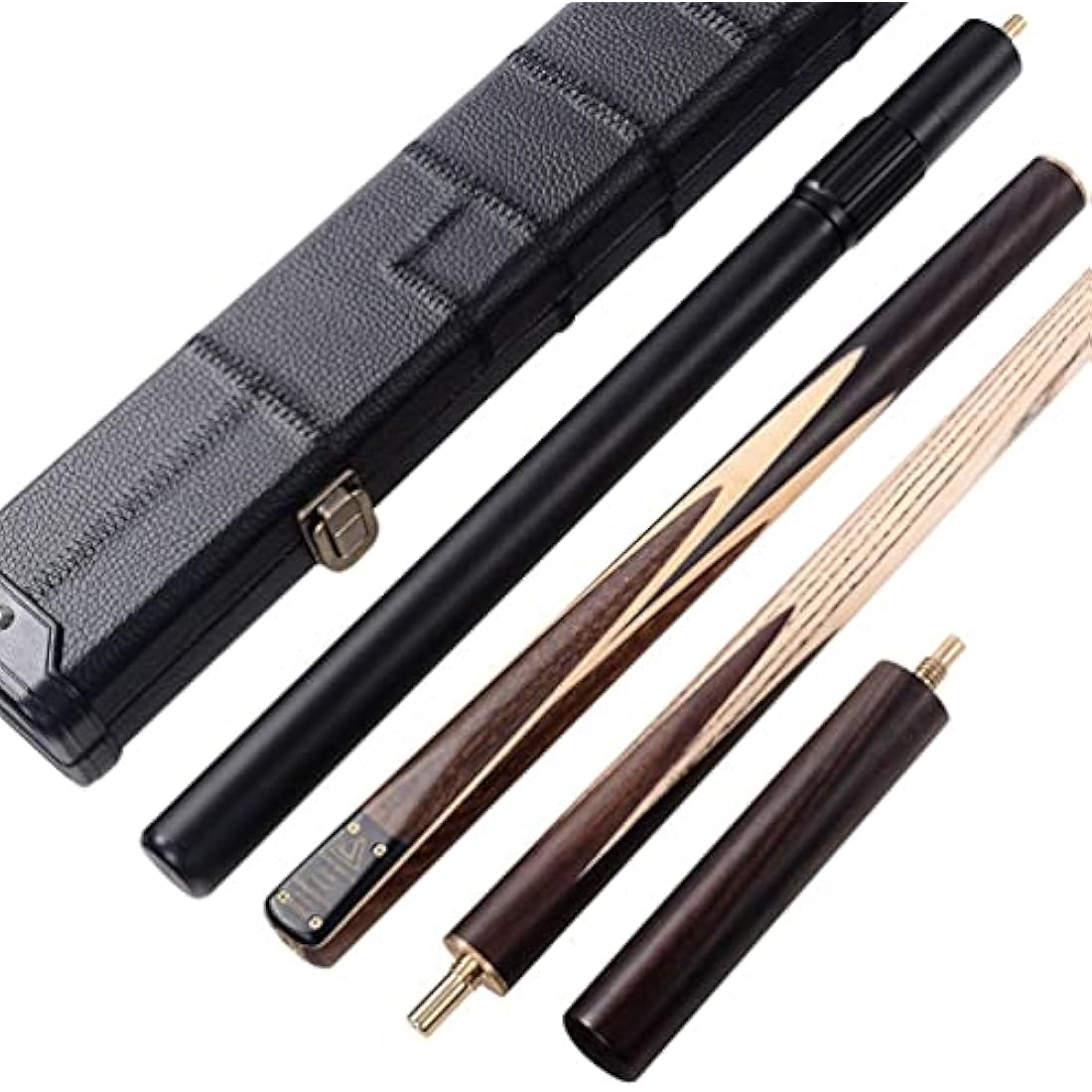 CUESOUL 57" Rosewood 3/4 Snooker Cue Set with Case and Extension