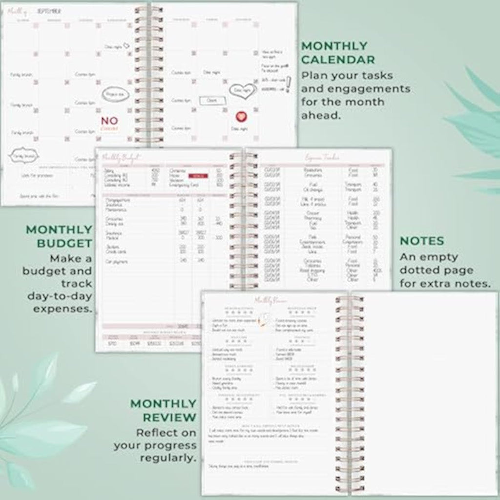 Planberry Undated Hourly Schedule Planner – Large Productivity Organizer