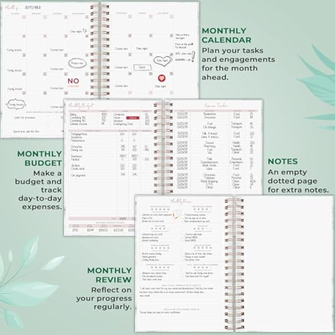 Planberry Undated Hourly Schedule Planner – Large Productivity Organizer