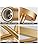 Jolof Store Gold 3-Light Semi-Flush Mount Farmhouse Industrial Chandelier