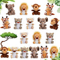 18-Piece Mini Safari Stuffed Animals | 4.8 Inch Jungle Plush Set