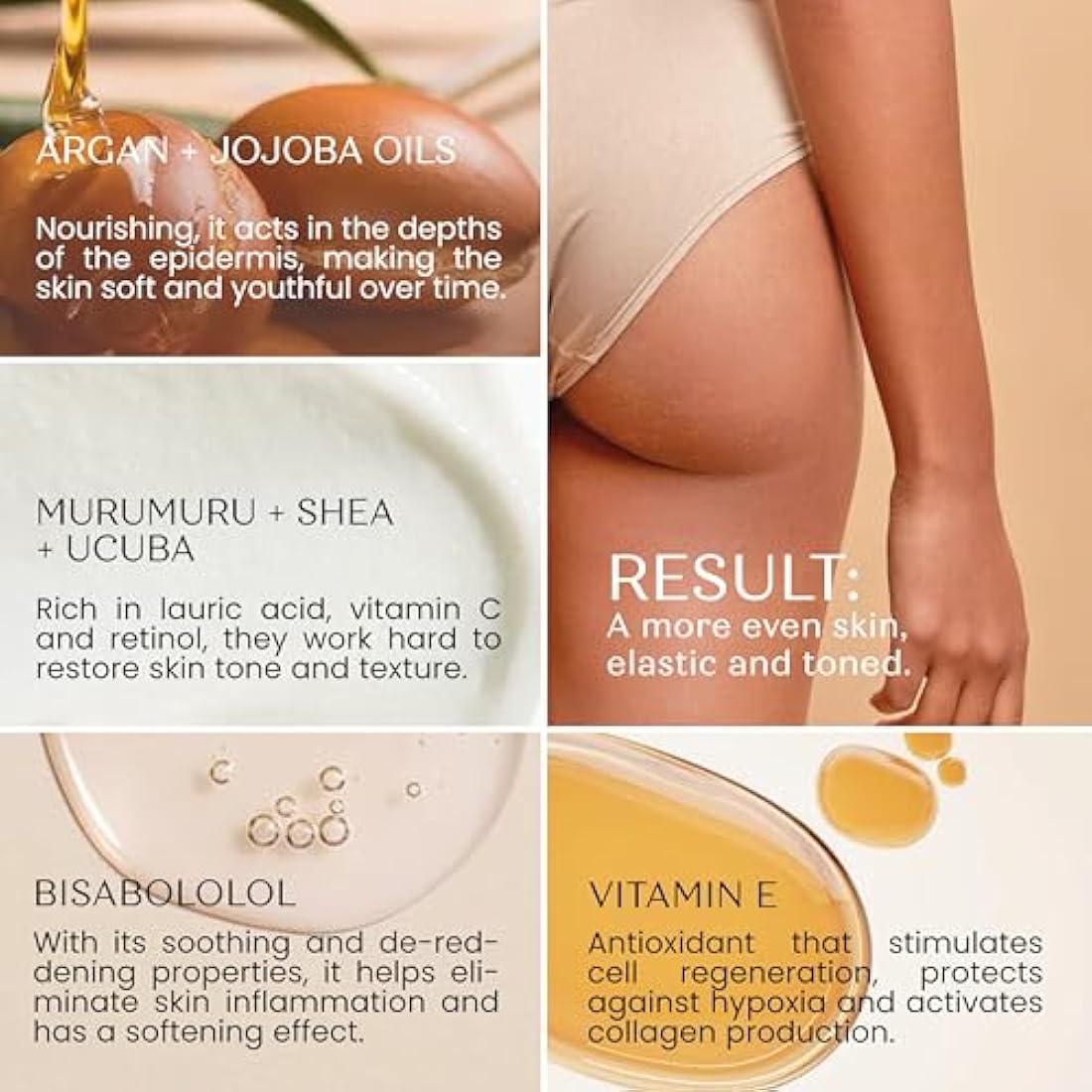 Senso Naturale Argan Solid Body Oil – Firming Vegan Moisturizer