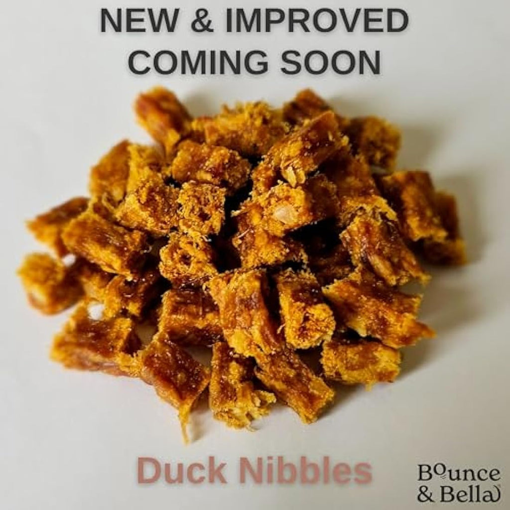 Bounce and Bella Pure Duck Nibbles - Natural Grain-Free Dog Treats (5 Pack)
