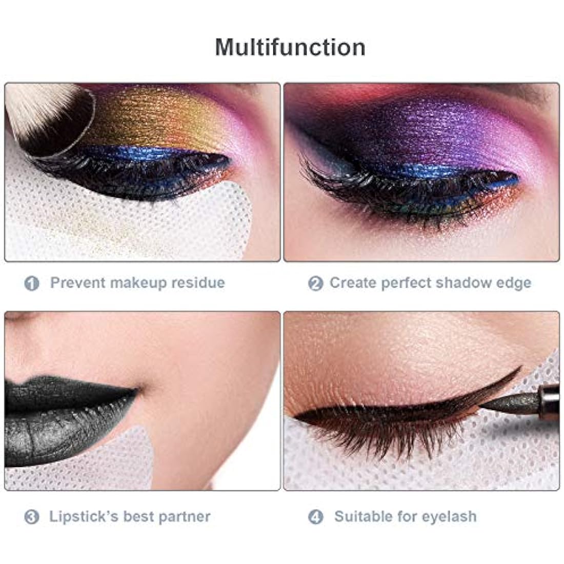 Eyeshadow Shields | 100 Pcs Non-Woven Eyelash Tint Stencils