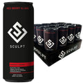 Sculpt Drinks Ashwagandha Sugar Free Energy Drink - Red Berry & Lime 12-Pack