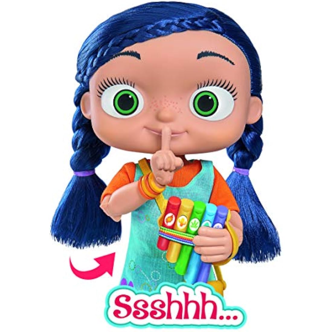 Wissper Interactive Musical Doll by Simba – 34cm Feature Toy with Pan Flute