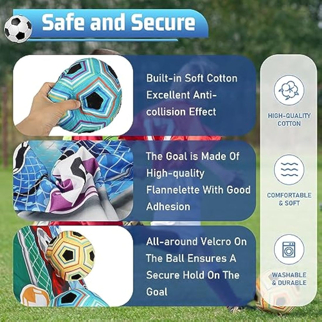 VATOS Kids Football Toss Game Set – Indoor Outdoor Foldable Goal Toy