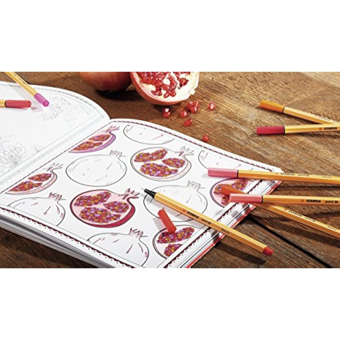 STABILO Point 88 Fineliner Pens - Assorted Colours - Tin of 50 Set