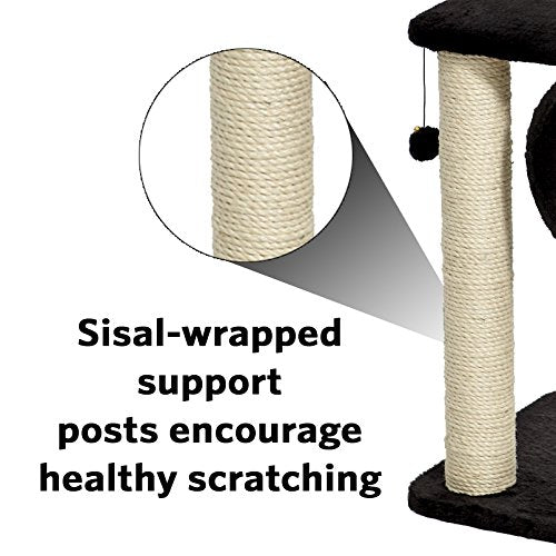 MidWest Homes 4-Tier Cat Tree | Sisal Scratching Posts & Lounging Bed