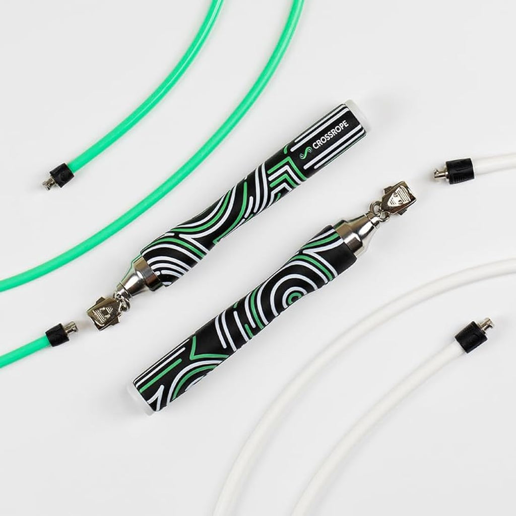Crossrope Get Lean Weighted Jump Rope Set – 4oz & 8oz Skipping Ropes
