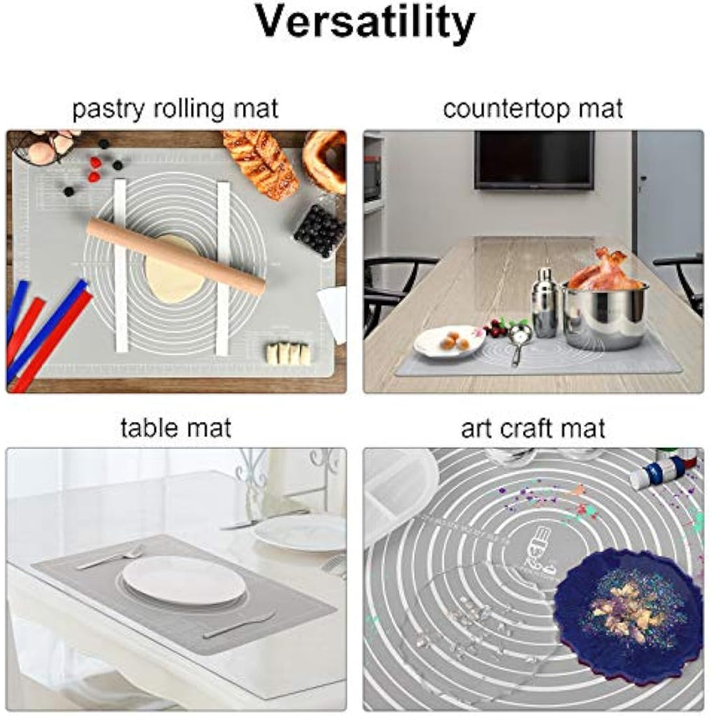 Jolof Store Silicone Pastry Mat | Nonstick Dough Kneading Board (80x60cm)
