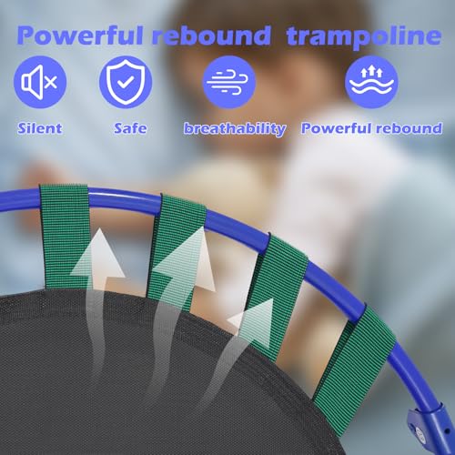 Jolof Store 36-Inch Kids Mini Trampoline with Handle | Foldable Rebounder