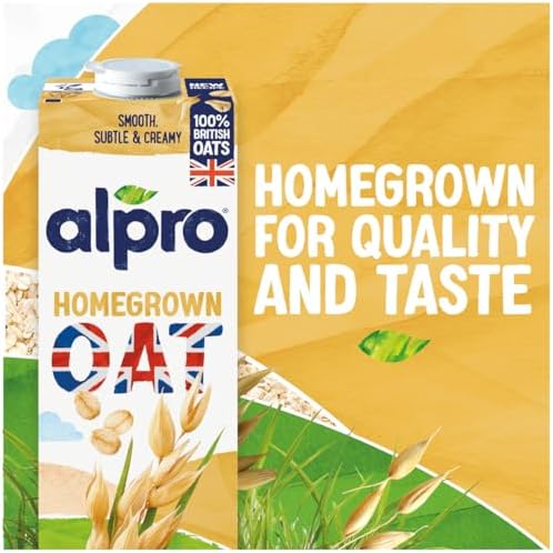 Alpro Oat Drink - Plant-Based Dairy Free Milk Alternative - 1L (Pack of 8)