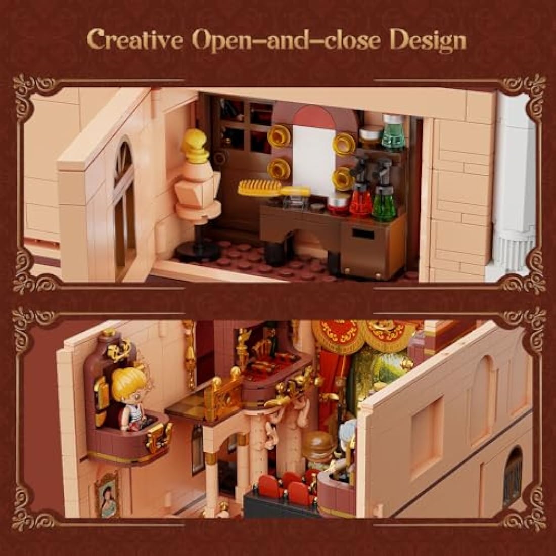 Jolof Store Vintage European Grand Theater Modular Building Model Set