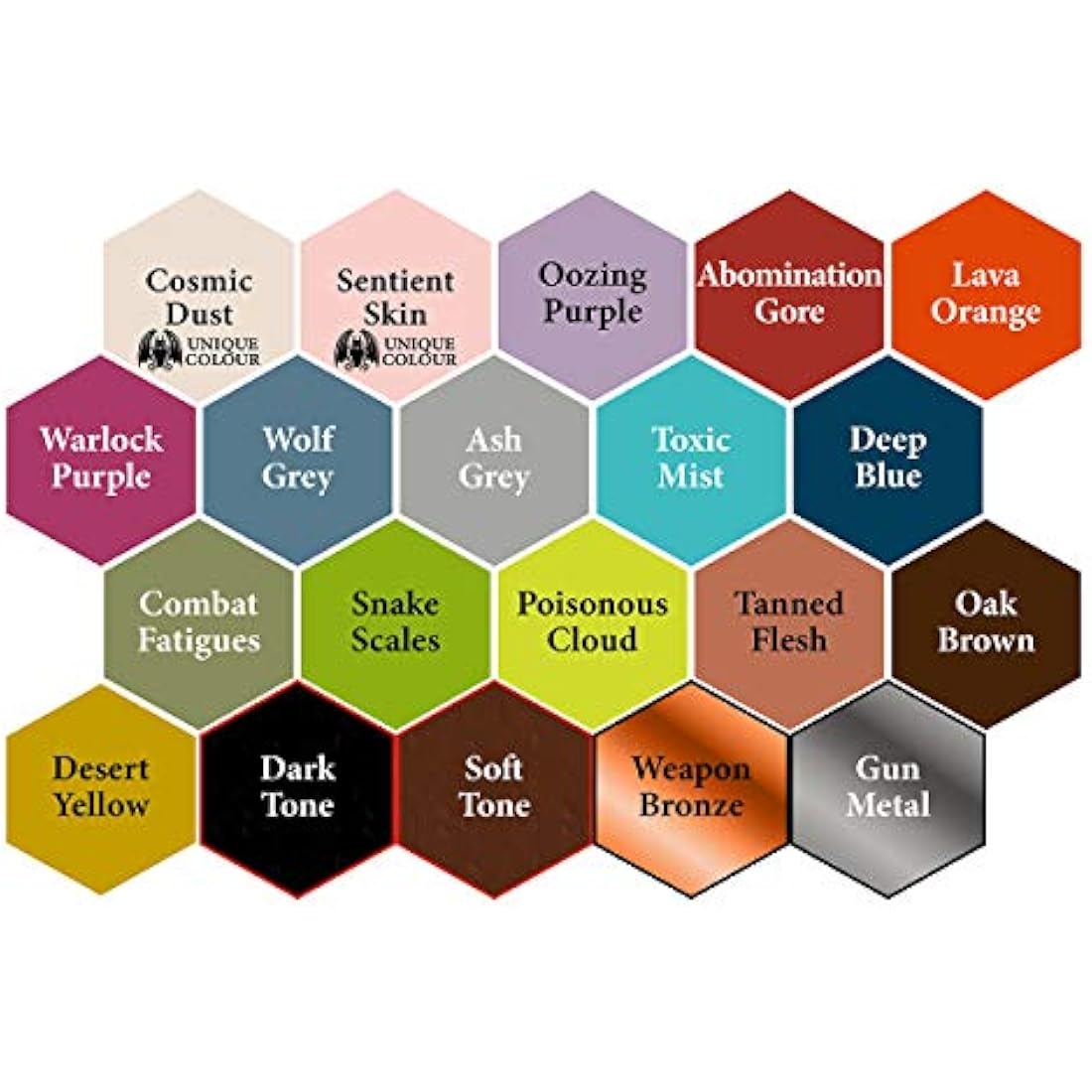 Grinning Gargoyle Sci-Fi Acrylic Paint Set - 20 Colors for Miniatures