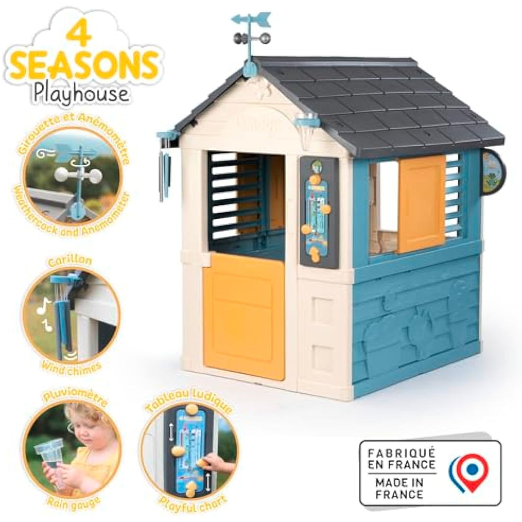Smoby 4 Seasons Playhouse – Educational Outdoor Garden House for Kids